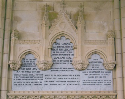 Leng Chapel Inscription Panel