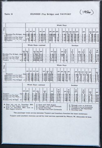 Newport Railway Timetable 1956