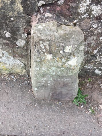 Boundary Stone at Kirk Road/Cupar Road Junction