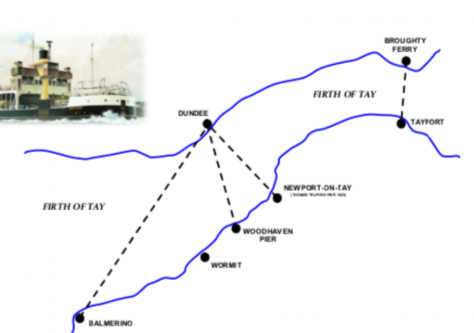 Map of Tay Ferry Crossings